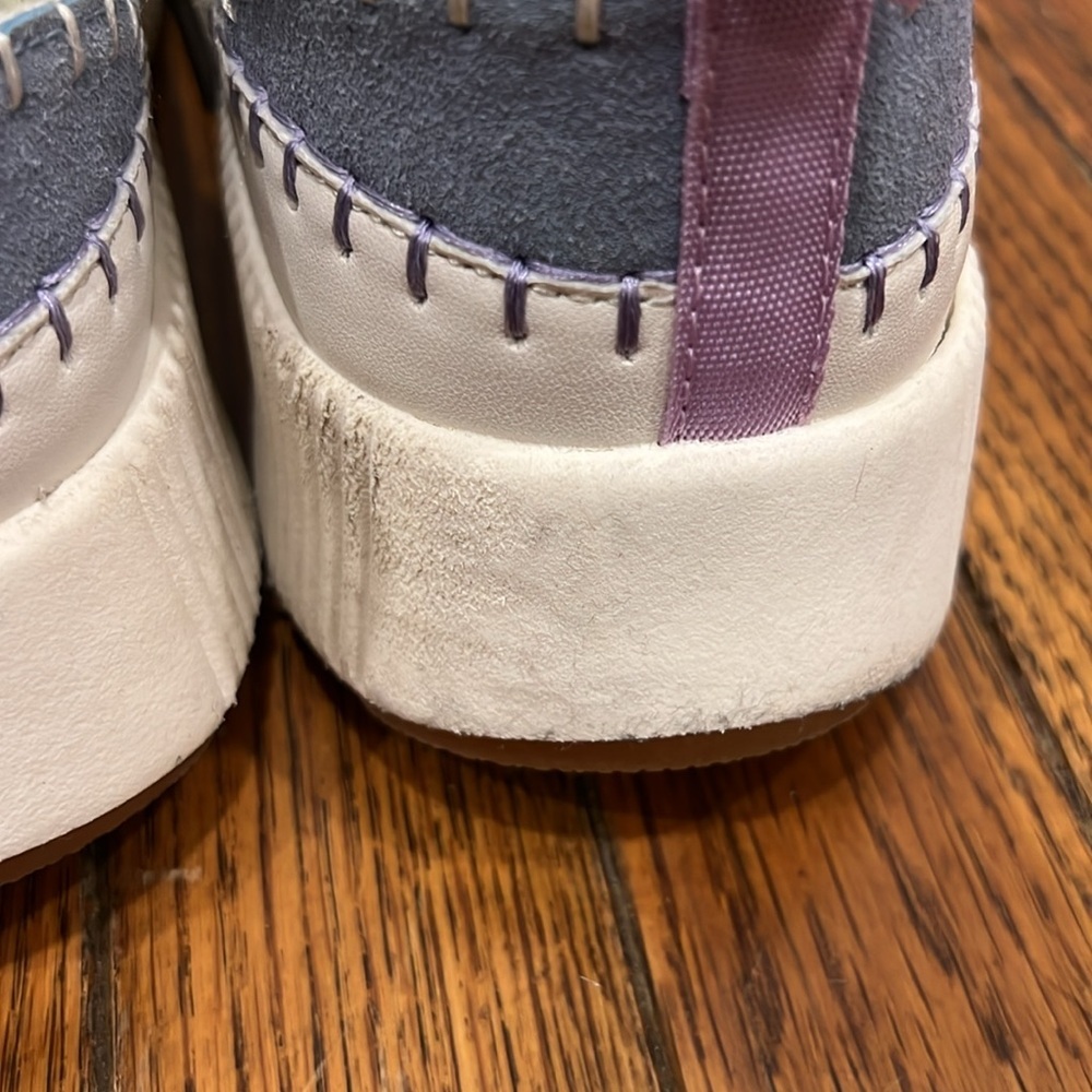 Nicole Miller New York Brita Woven Rainbow Pastel Platform Sneakers - Picture 7 of 10